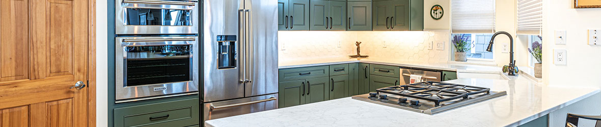 Houzz - 8 Kitchens With Gorgeous Green Cabinets